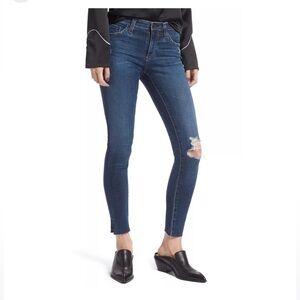 𝅺Women's Ripped Ankle Skinny Jeans